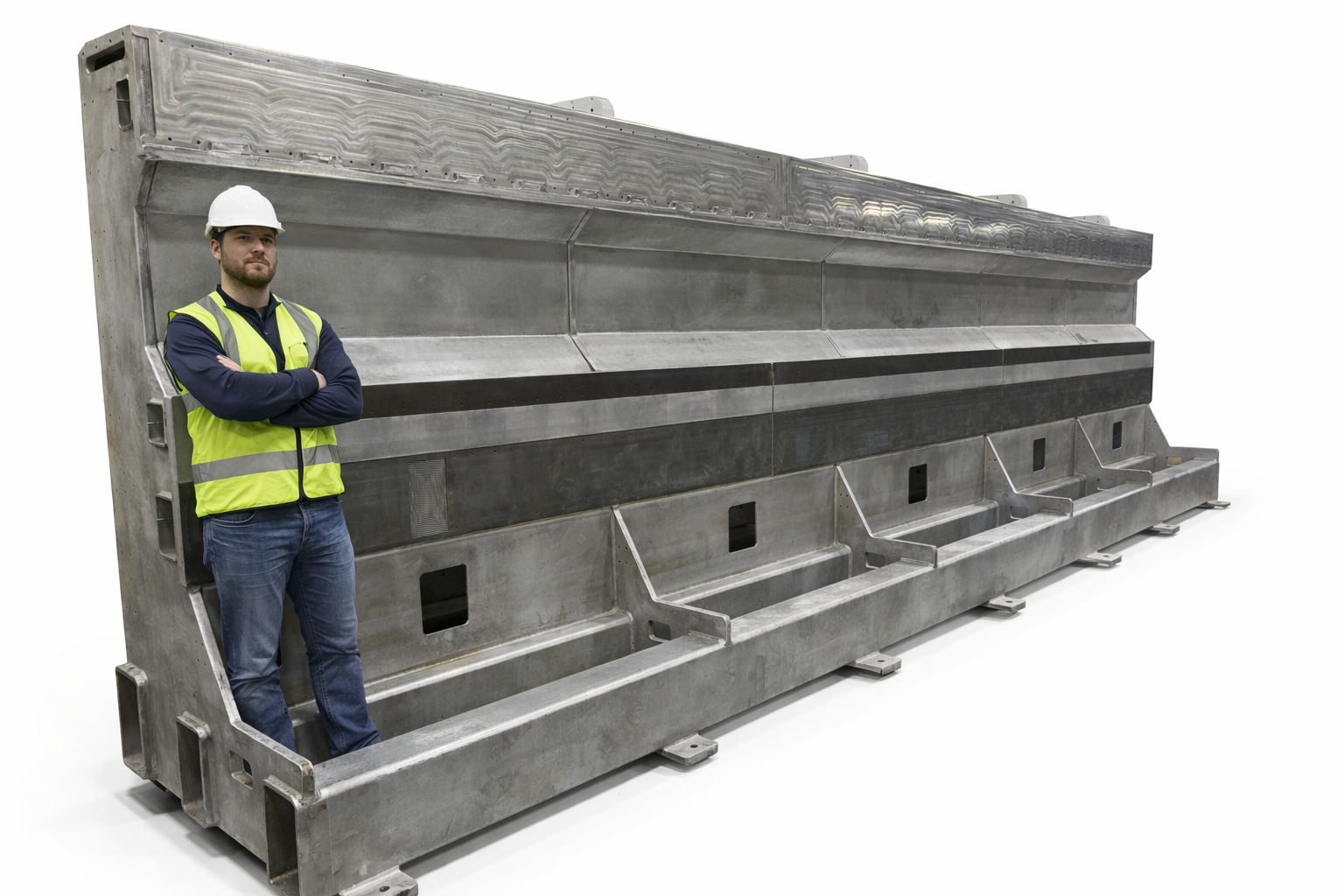 Man in safety gear with industrial structure 1